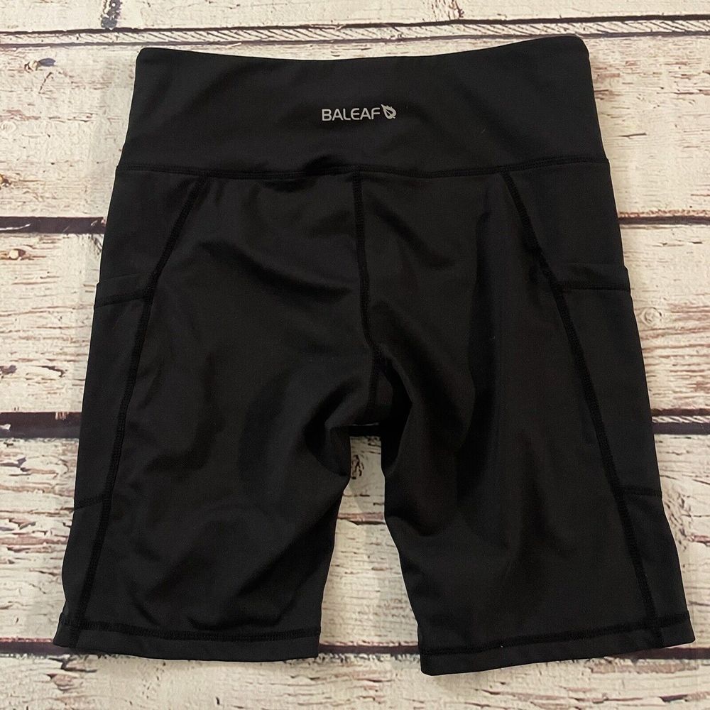 BALEAF Black Cycle Cycling Spin Shorts Black Spandex Size women's Size Medium